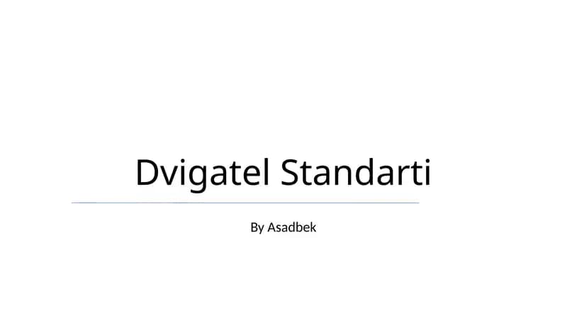 Dvigatel Standarti