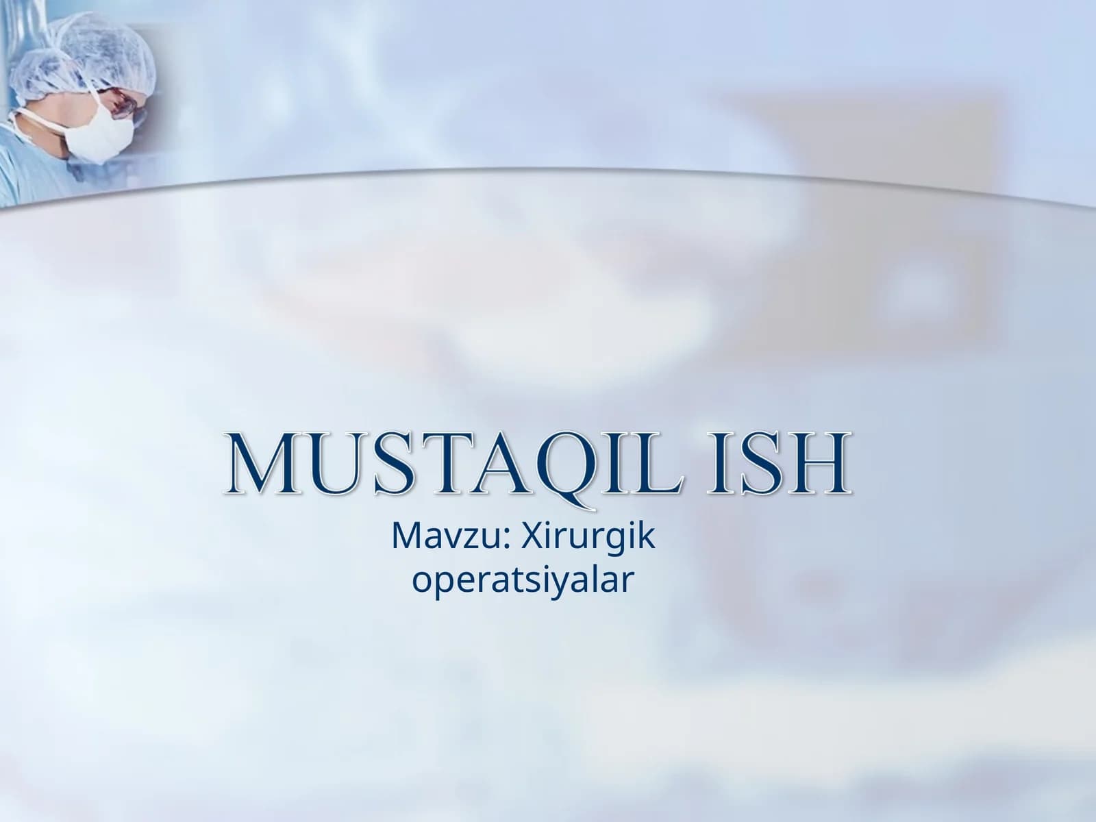 Xirurgik operatsiyalar