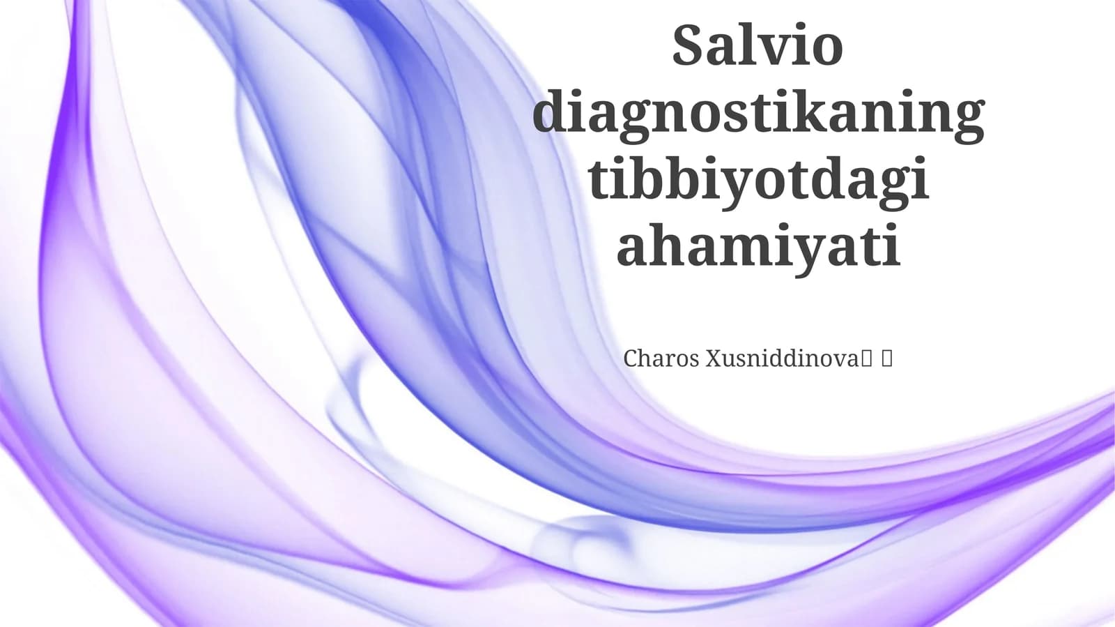 Salvio diagnostikasi