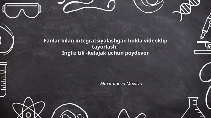 Ingliz tili -kelajak uchun poydevor
