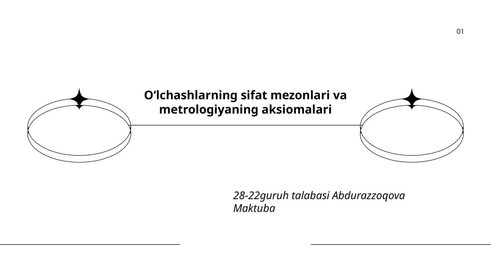 Oʻlchashlarning sifat mezonlari va metrologiyaning aksiomalari