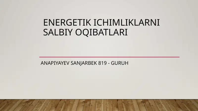 Quvvatli ichimliklar