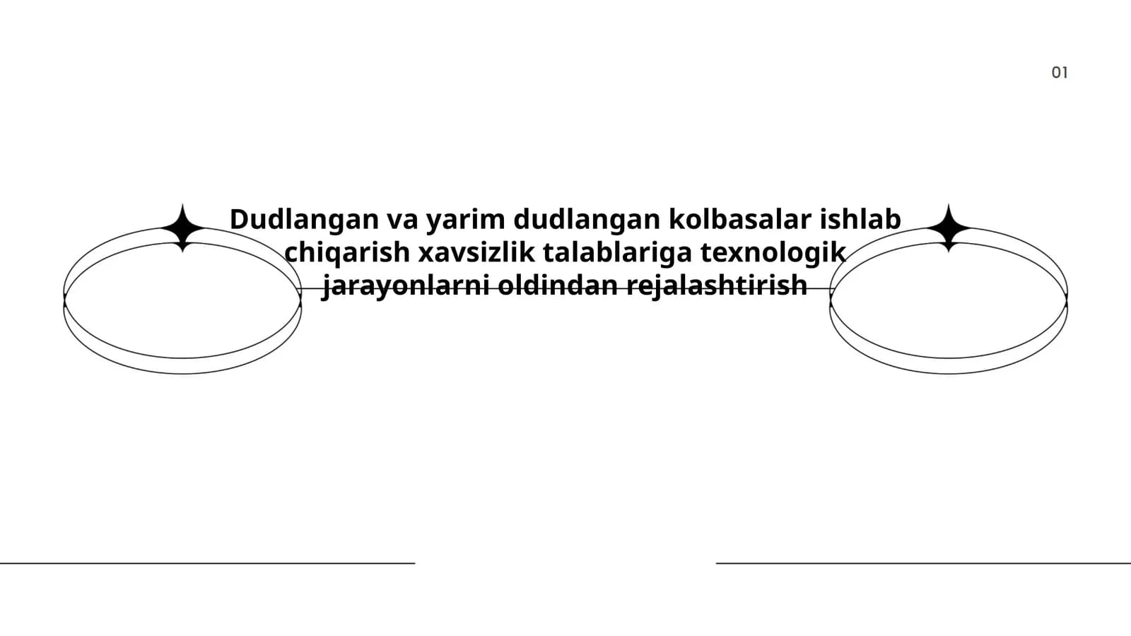 Dudlangan va yarim dudlangan kolbasalar ishlab chiqarish xavsizlik talablariga texnologik jarayonlarni oldindan rejalashtirish