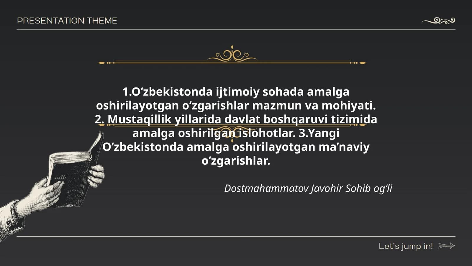 Yangi O‘zbekistonda amalga oshirilayotgan ma’naviy o‘zgarishlar