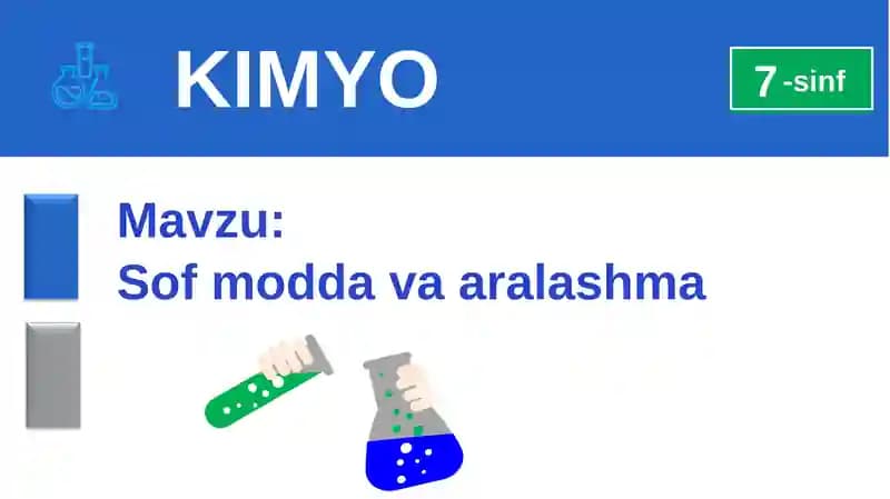 Sof modda va aralashma