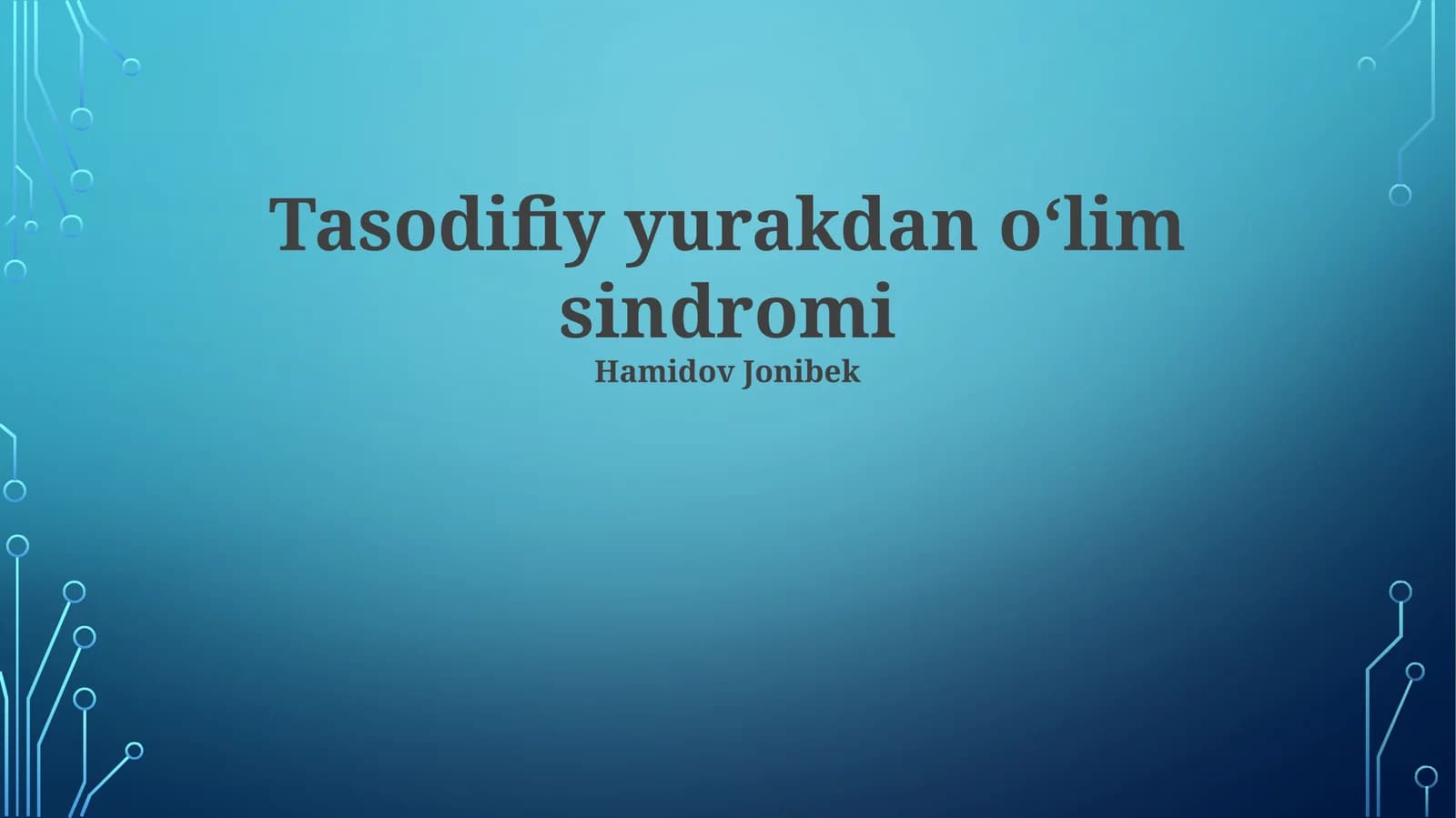 Tasodifiy yurakdan oʻlim sindromi
