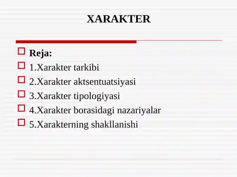 XARAKTER
