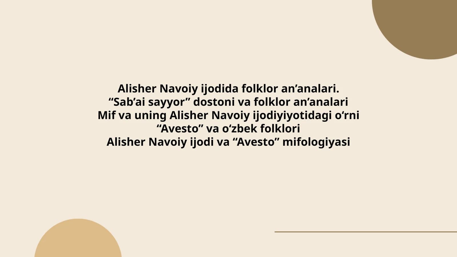Alisher Navoiy ijodida folklor an’analari