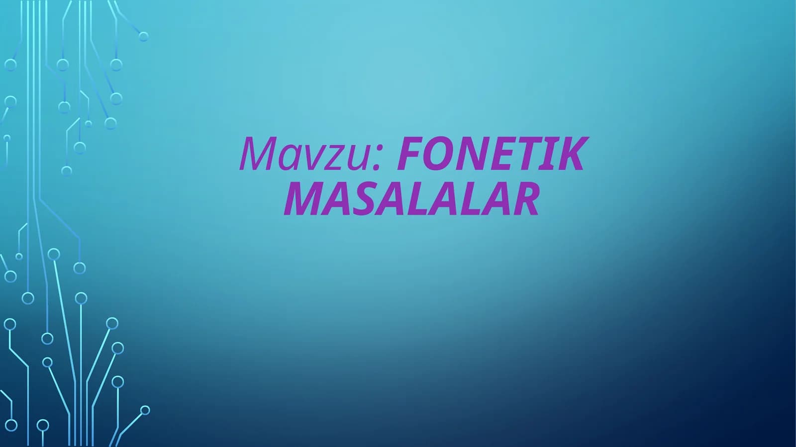 Fonetik masalalar