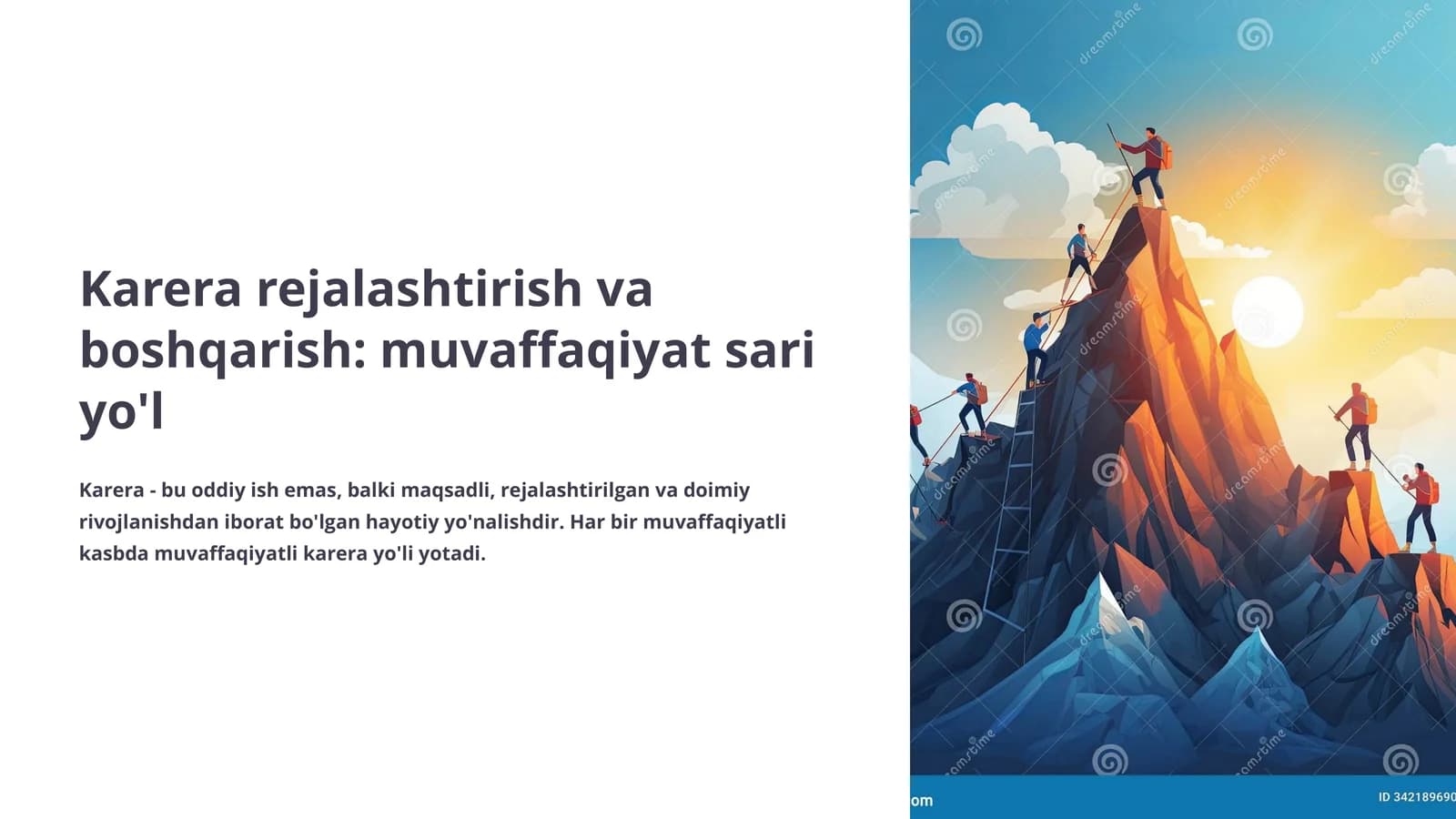 Karera rejalashtirish va boshqarish: muvaffaqiyat sari yo'l