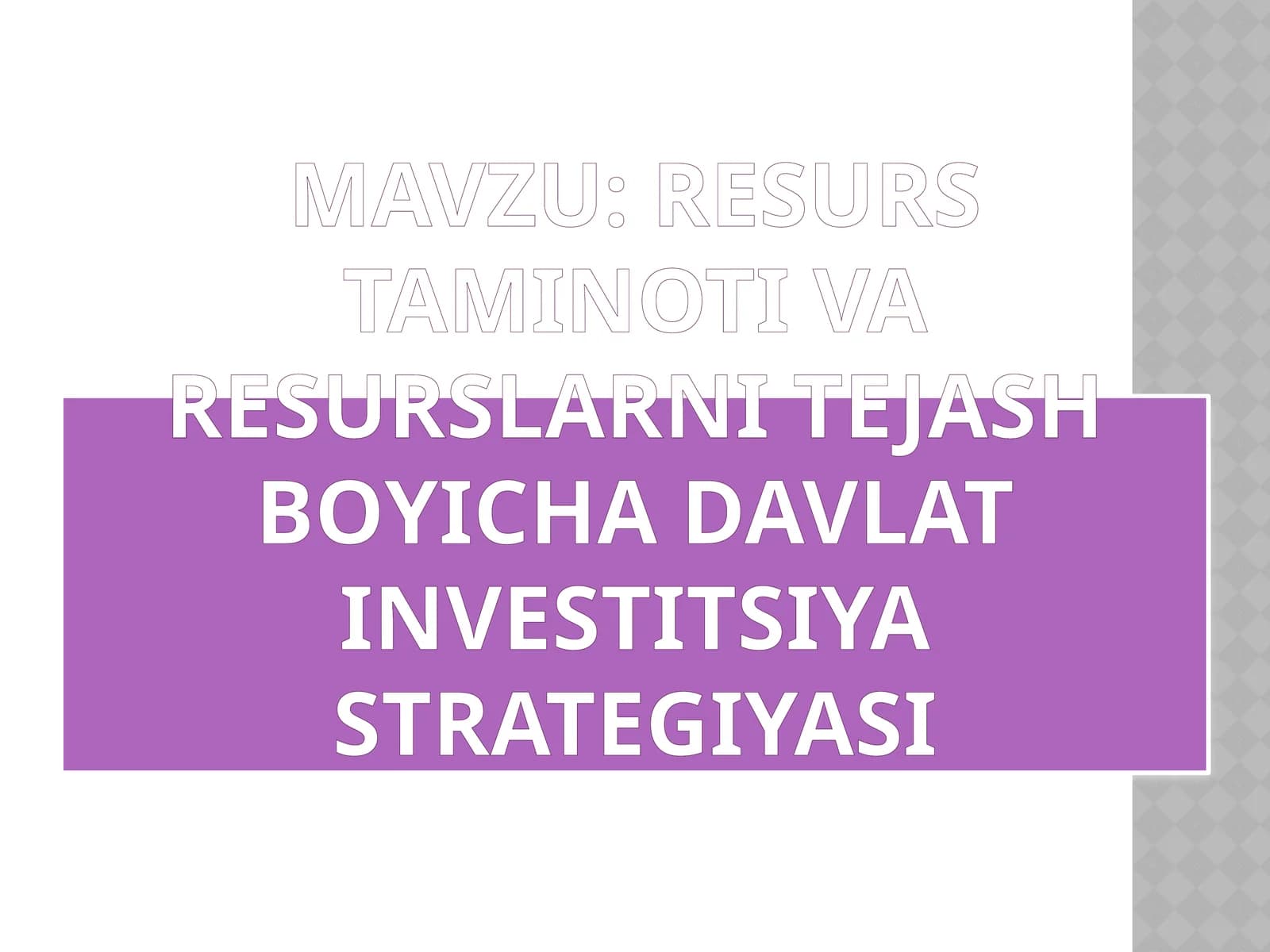 Xorijiy investitsiyalar
