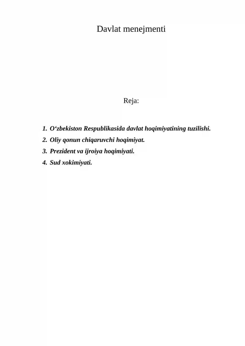 Davlat menejmenti
