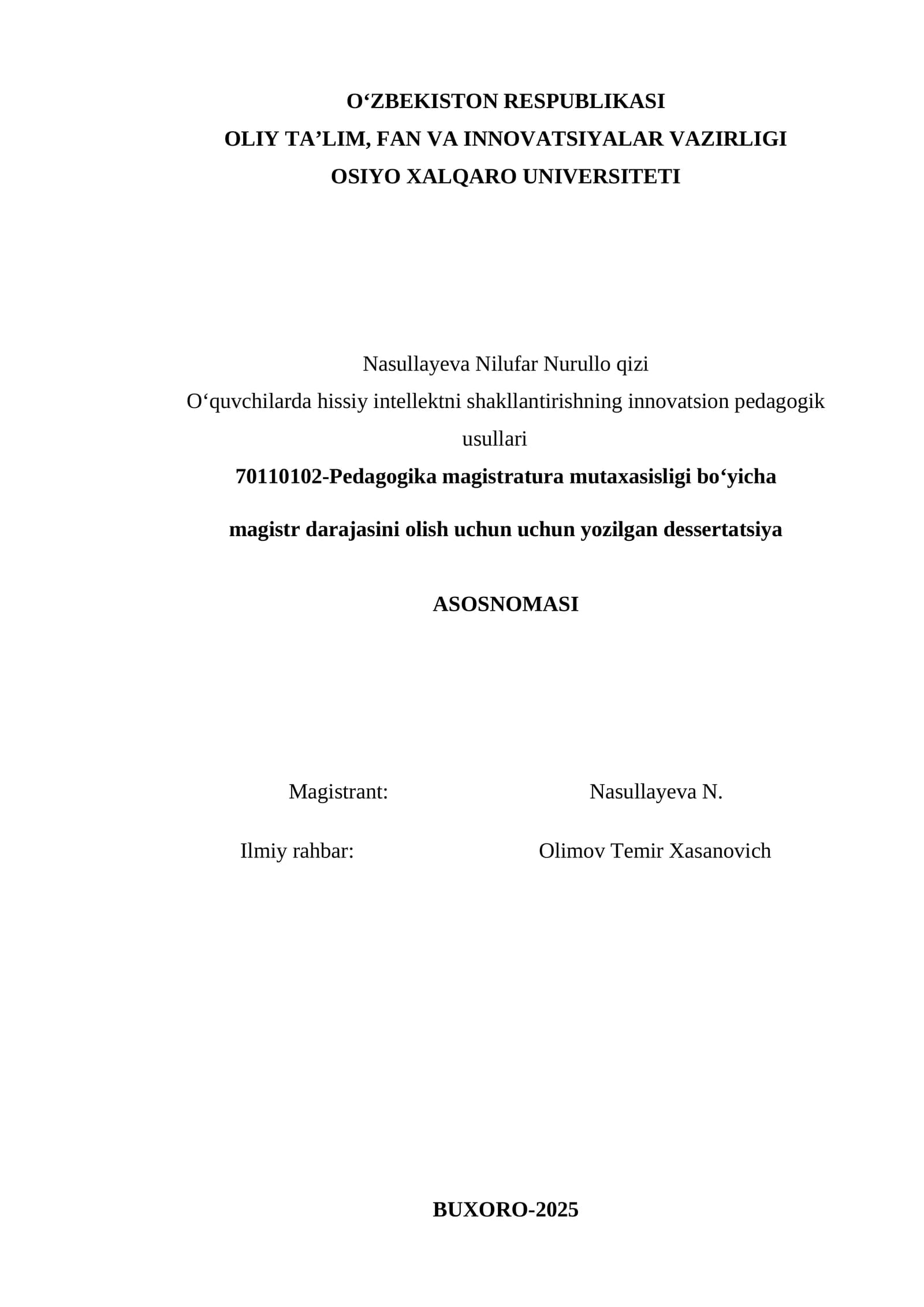 Hissiy intellekt va pedagogik usullar