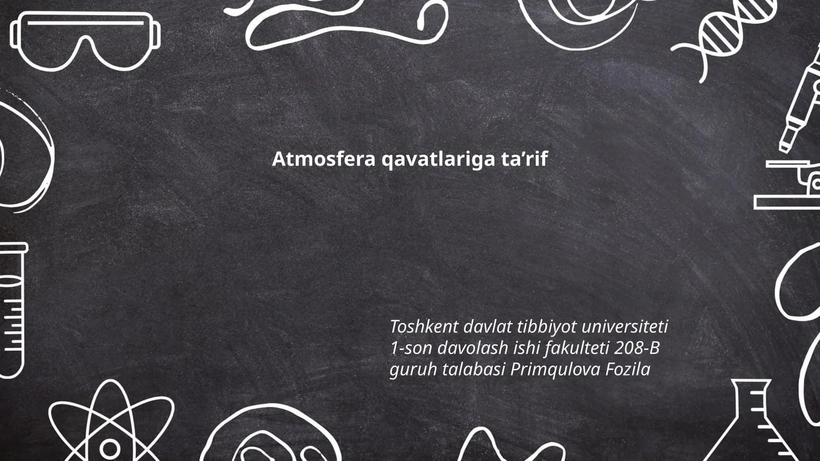 Atmosfera qavatlariga ta’rif