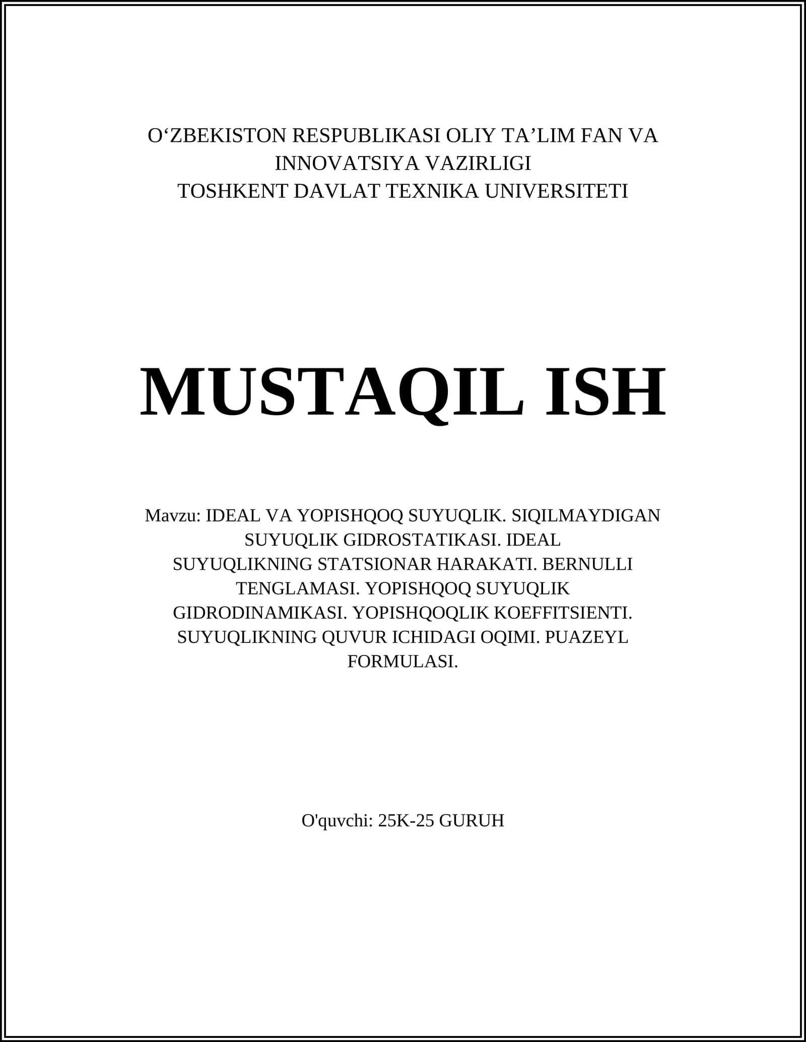 IDEAL VA YOPISHQOQ SUYUQLIK