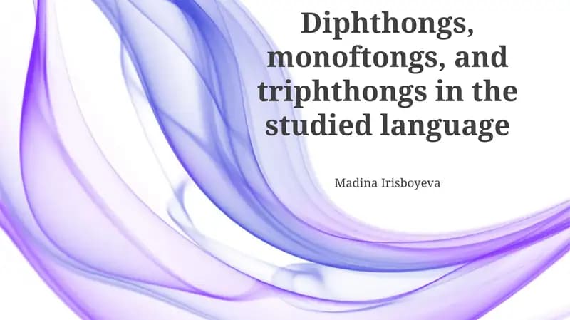 Triphthongs: The Complex Vowel Combinations