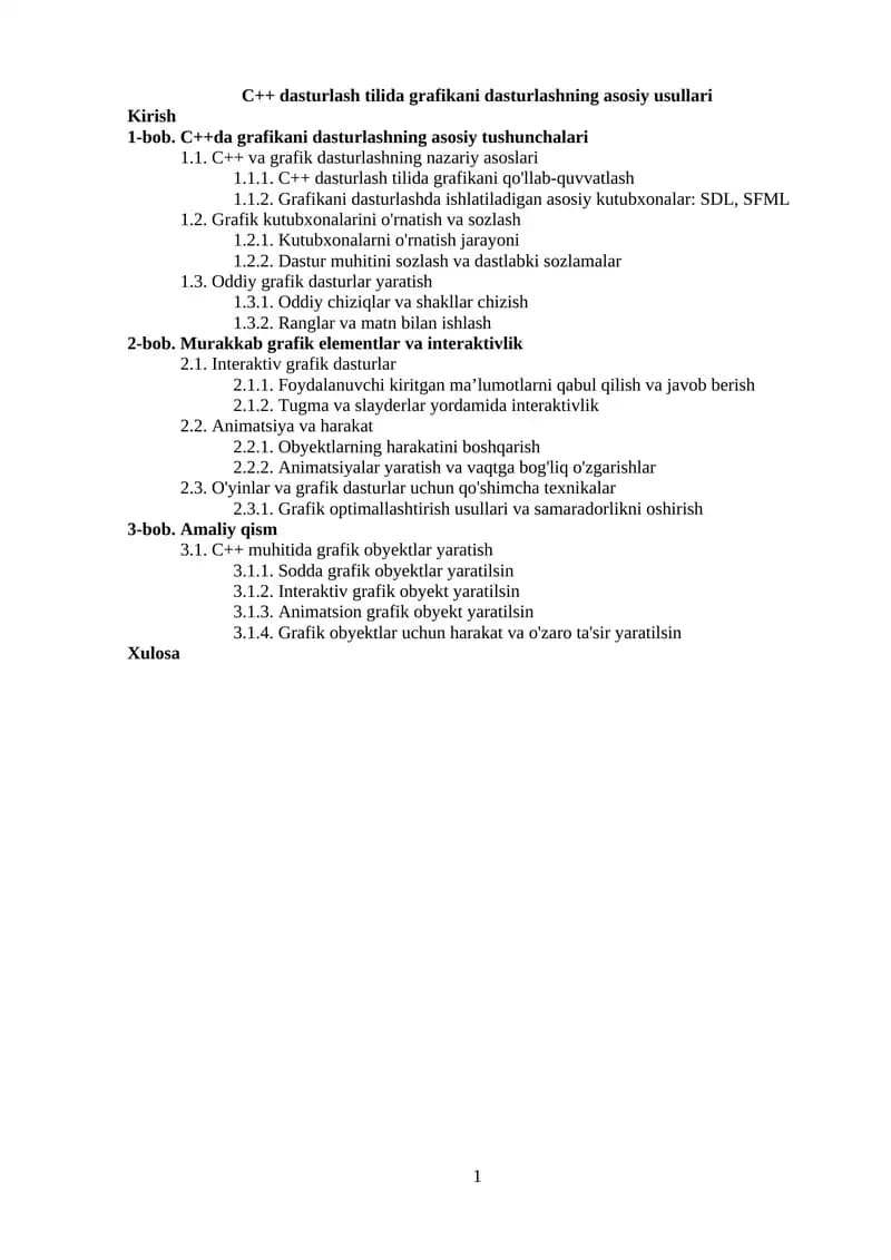C++da grafikani dasturlashning asosiy usullari30000