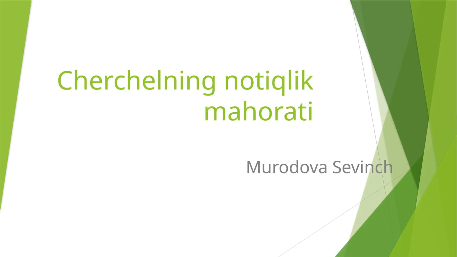 Cherchelningnotiqlikmahorati
