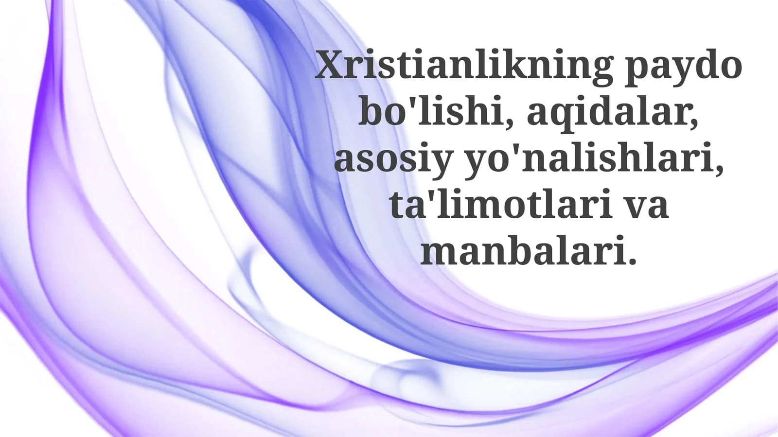 Xristianlikning kelib chiqishi