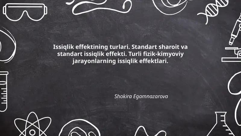 Issiqlik effektining turlari