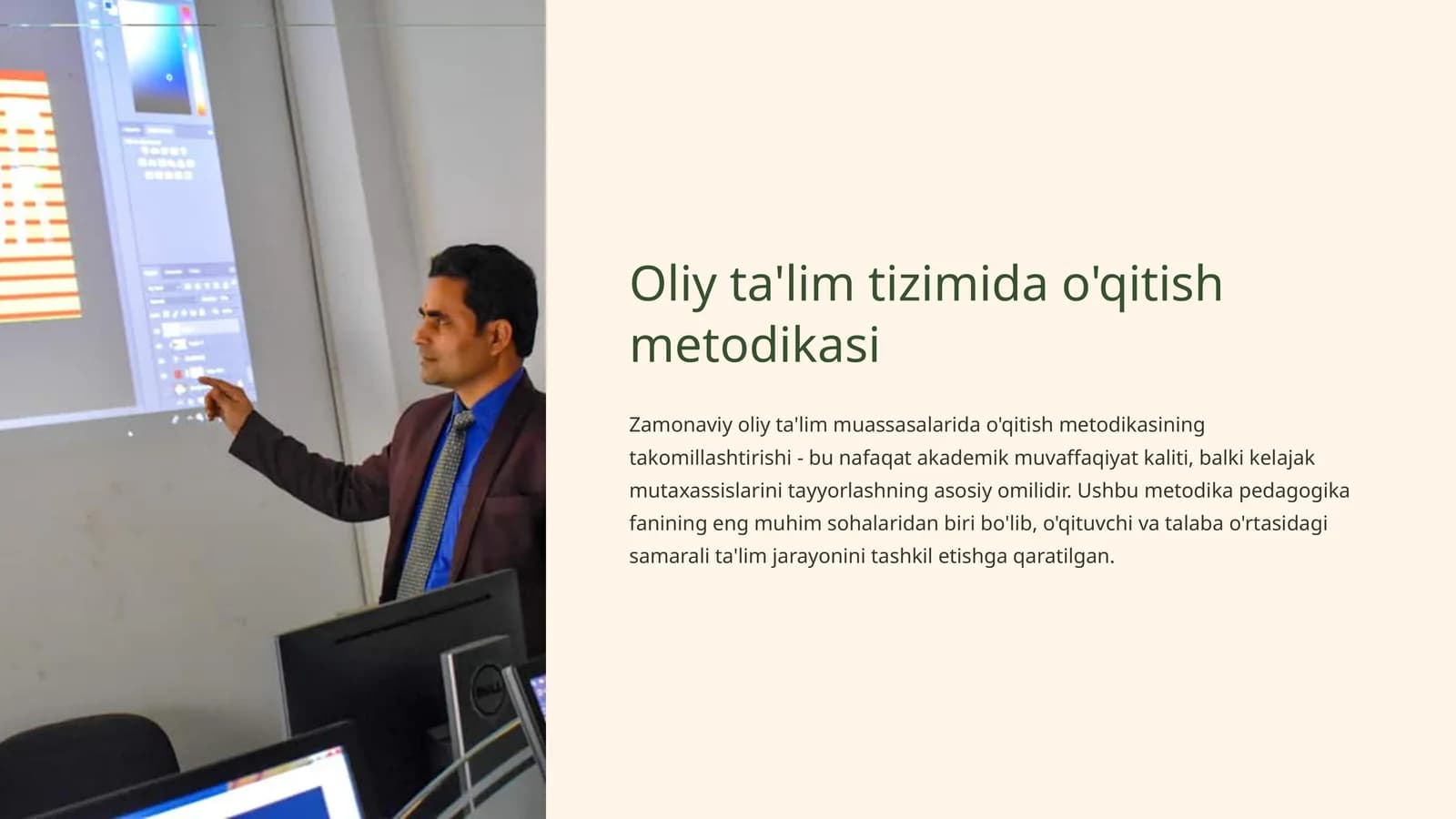 Oliy ta'lim tizimida o'qitish metodikasi