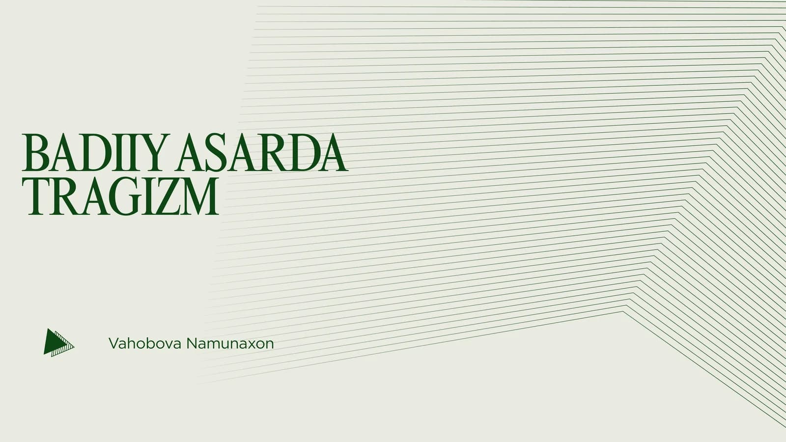 BADIIY ASARDA TRAGIZM