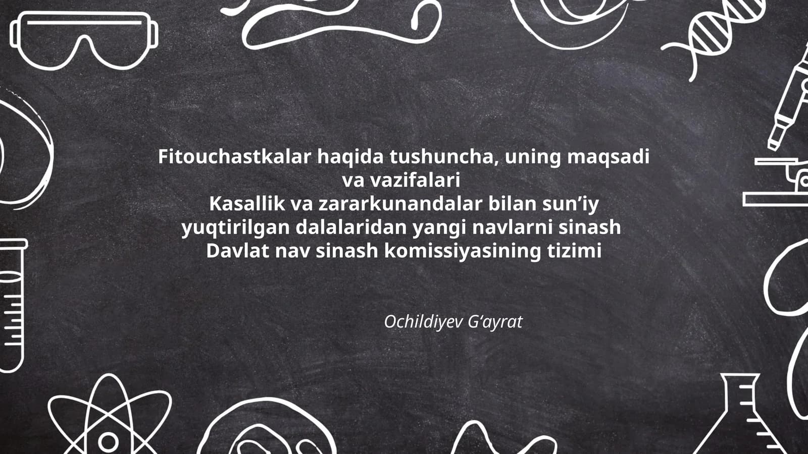 Fitouchastkalar haqida tushuncha, uning maqsadi va vazifalari