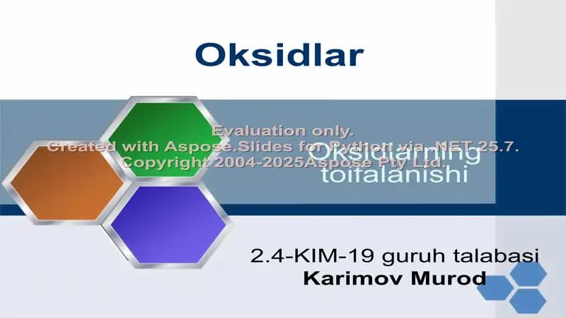 Oksidlar