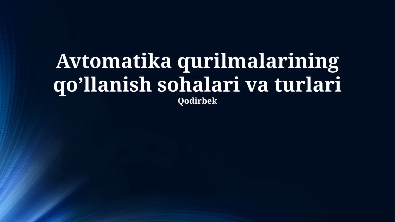 Sanoat avtomatlashtirilishi
