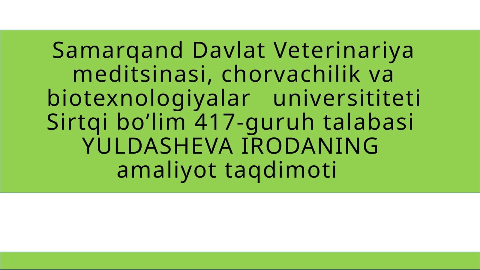 Mikroorganizmlarni aniqlashda zamonaviy biotexnologik usullar