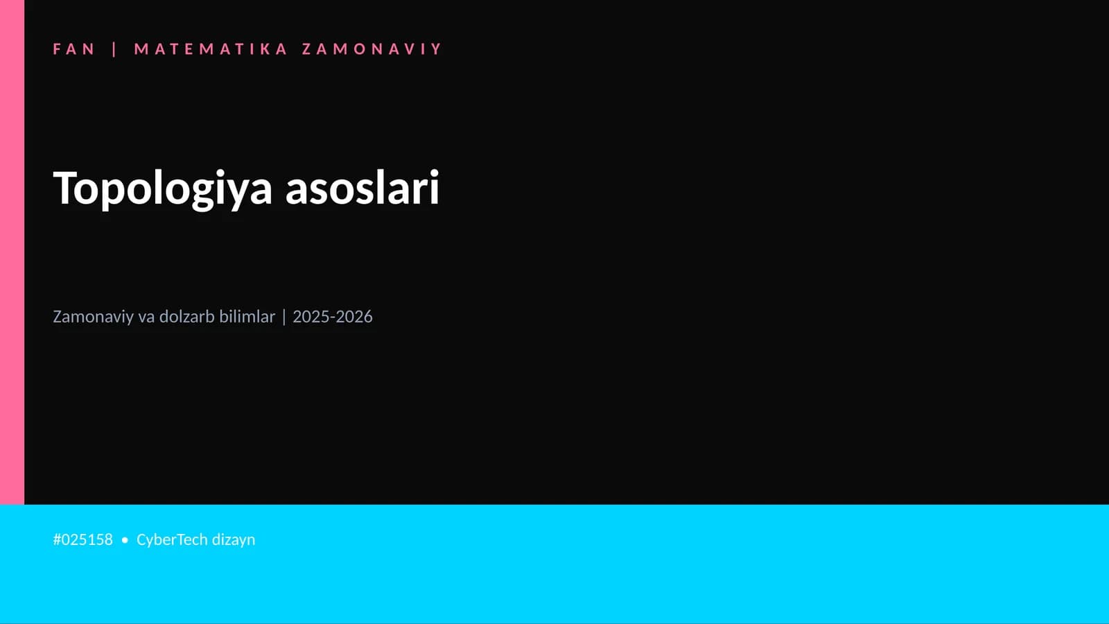 Topologiya asoslari