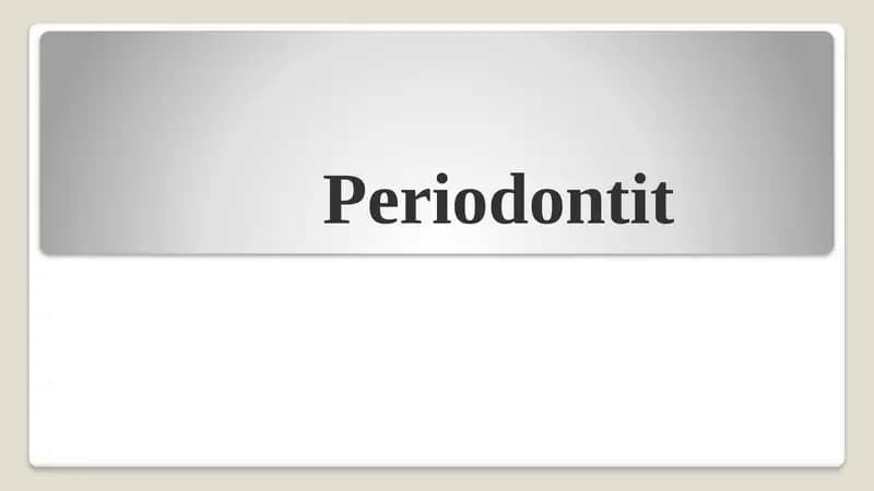 Periodontit