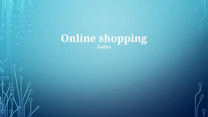 Online shopping