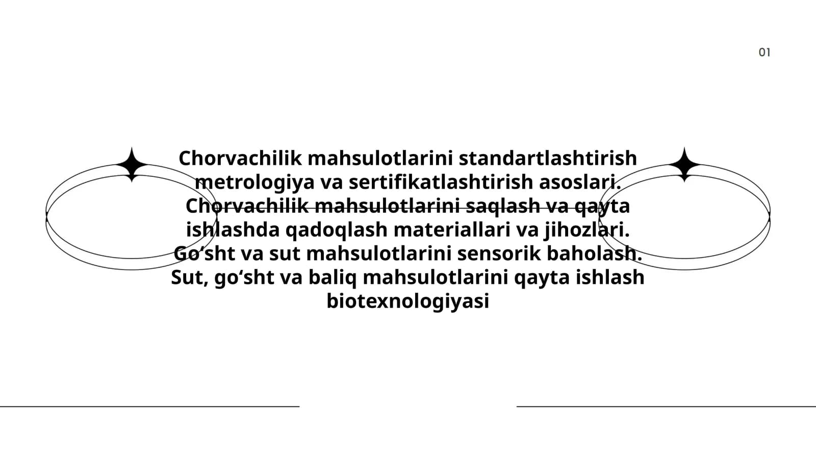 Chorvachilik mahsulotlarini standartlashtirish metrologiya va sertifikatlashtirish asoslari