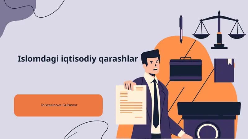 Islomdagi iqtisodiy qarashlar