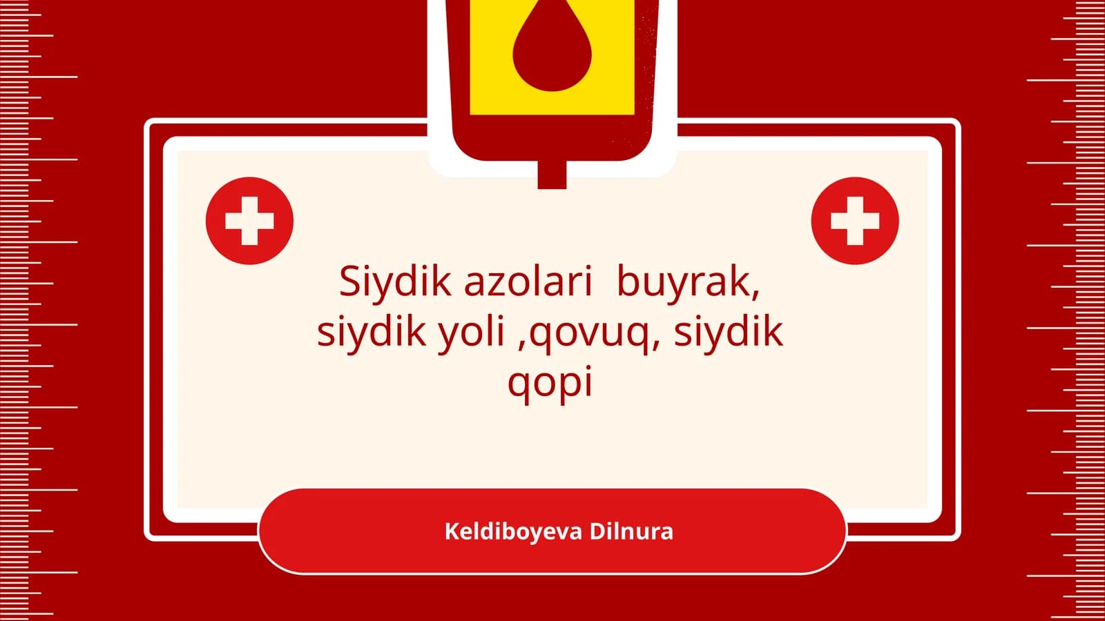 Siydik buyraklariga tegishli tahlil