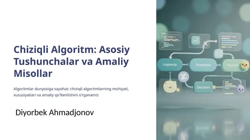 Chiziqli Algoritm: Asosiy Tushunchalar va Amaliy Misollar