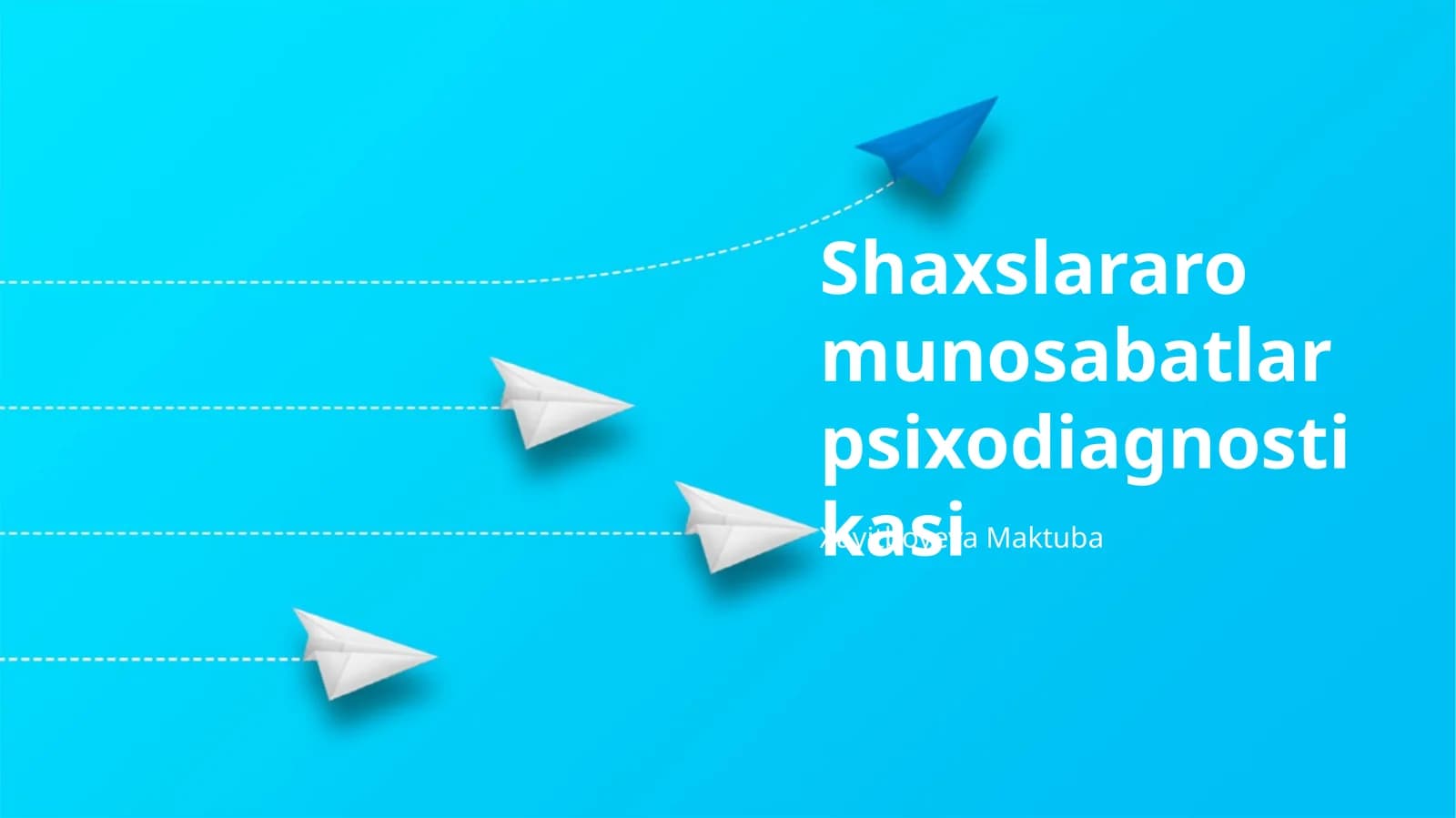 Shaxslararo munosabatlar psixodiagnostikasi