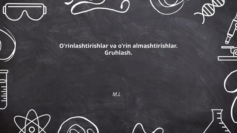 O'rinlashtirishlar