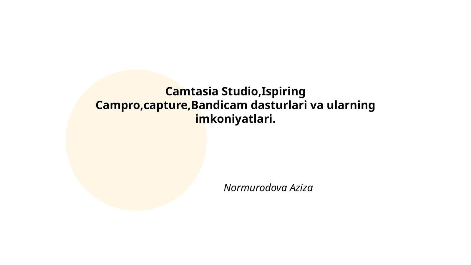 Camtasia Studio