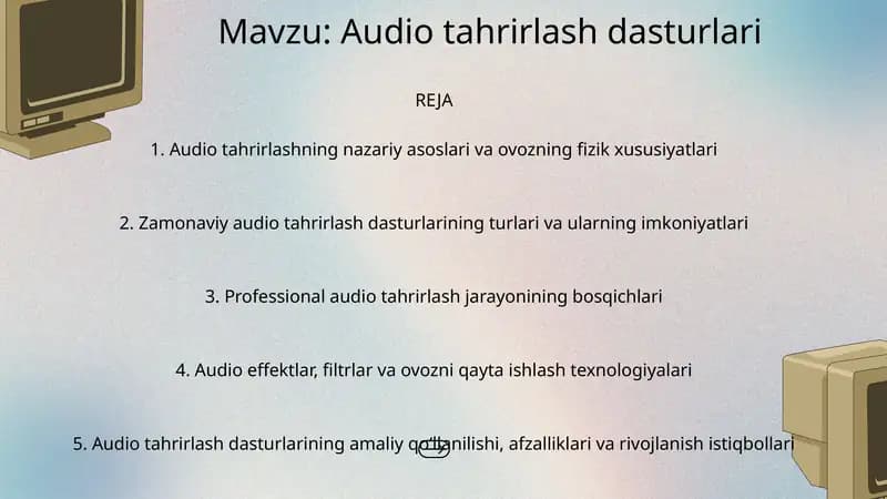 Audio tahrirlash dasturlari