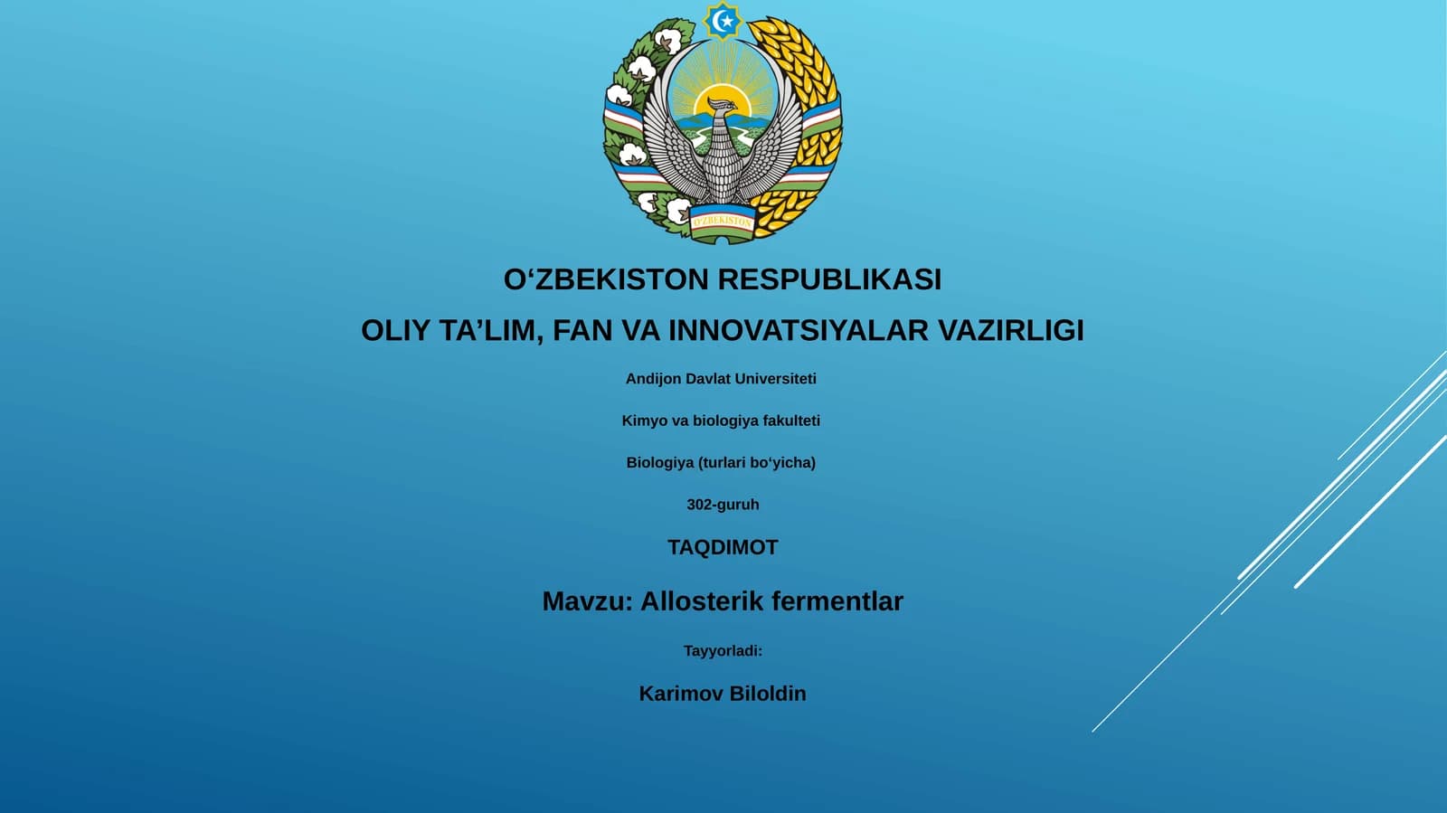 Allosterik fermentlar