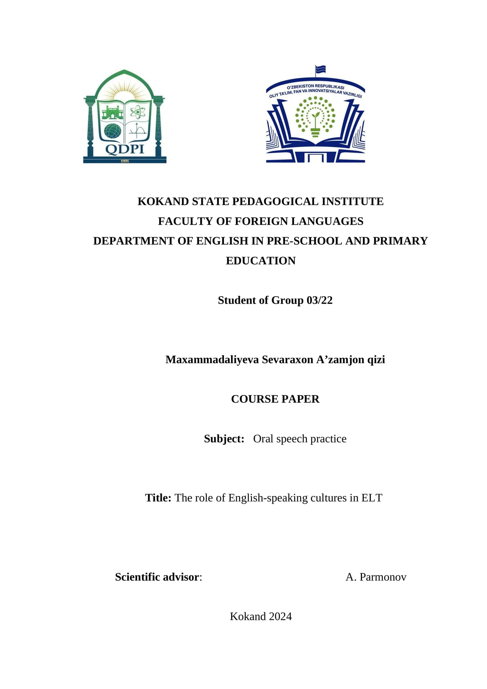 The role of English-speaking cultures in ELT