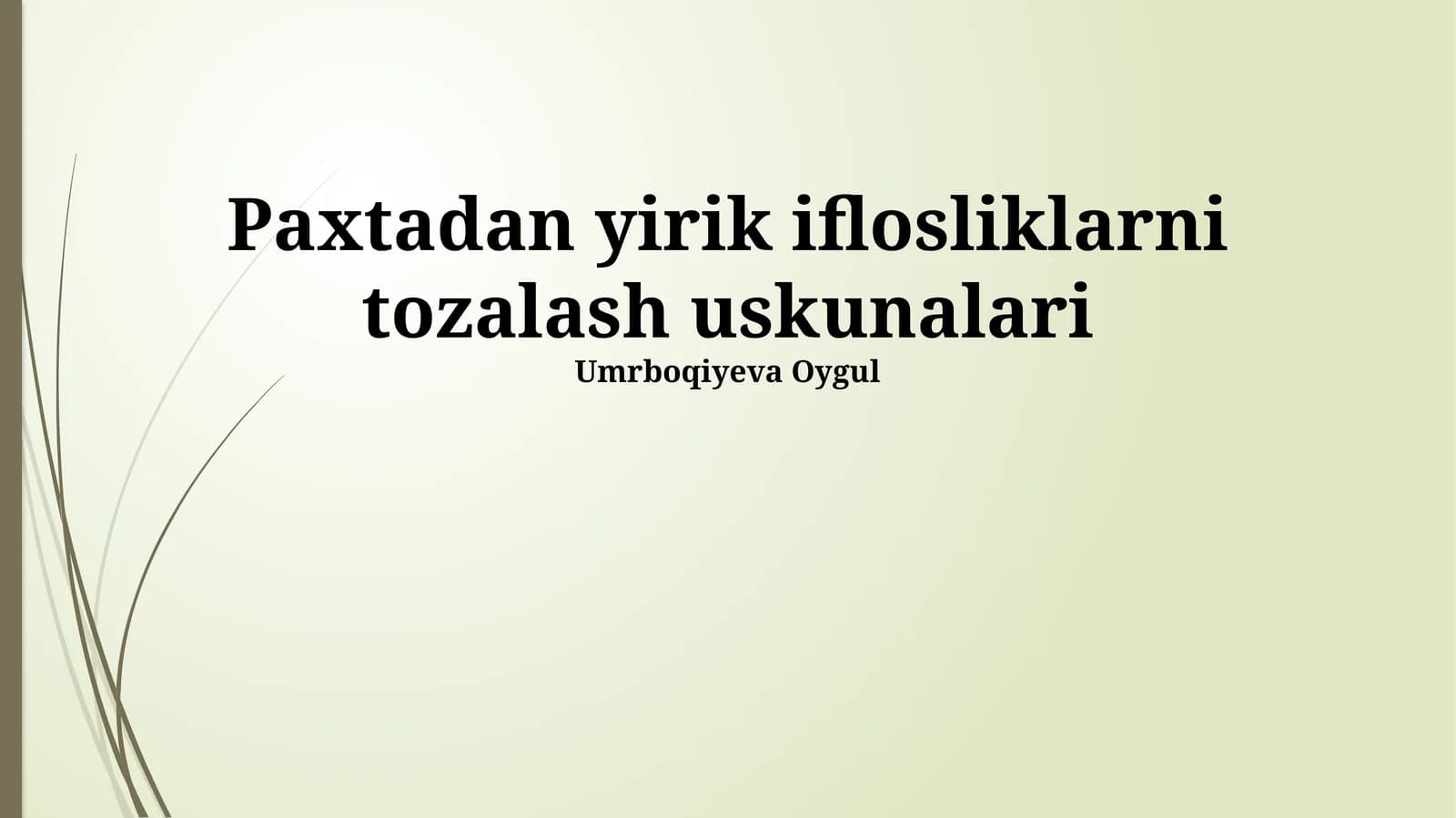"Oqim chizig'i" texnologiyasi