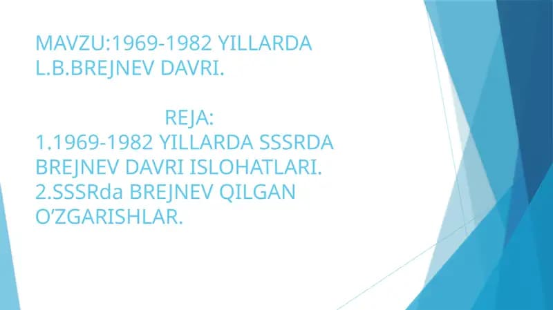 Leonid Brejnev Davri Tarixi