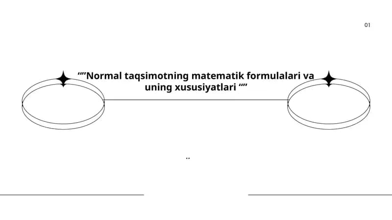 Normal taqsimotning matematik formulalari va uning xususiyatlari