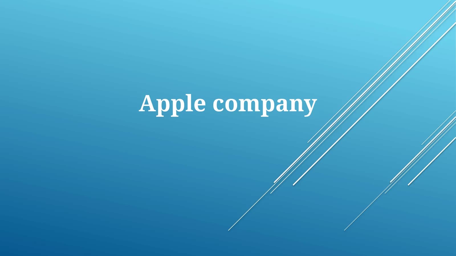 Apple company