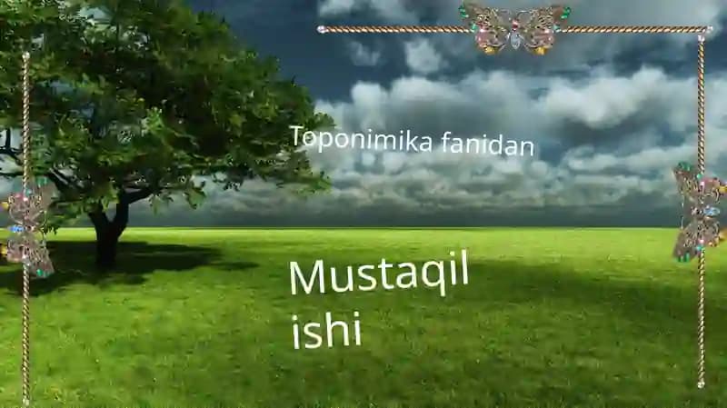 Toponimika