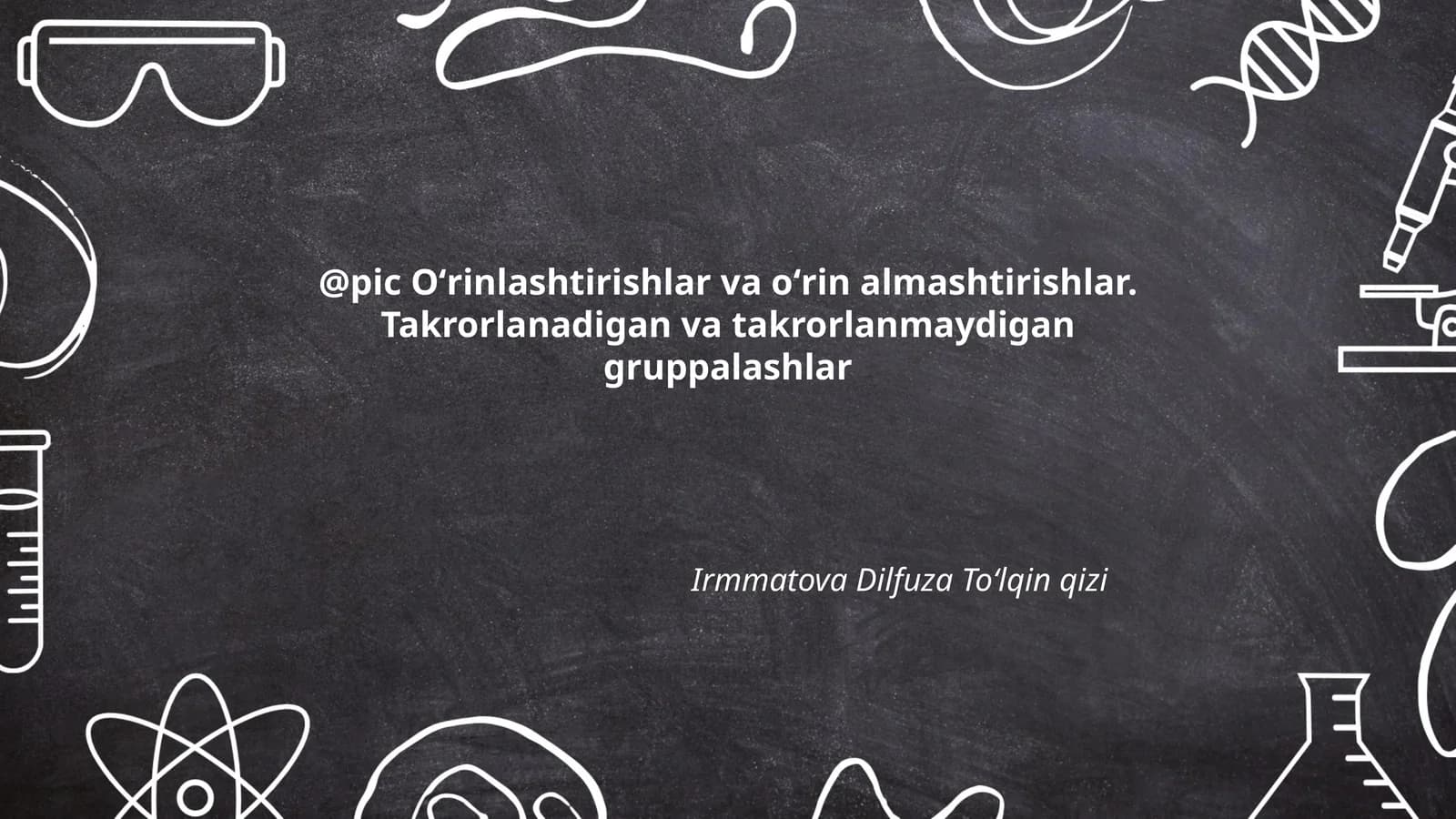 O'rinlashtirishlar va o'rin almashtirishlar