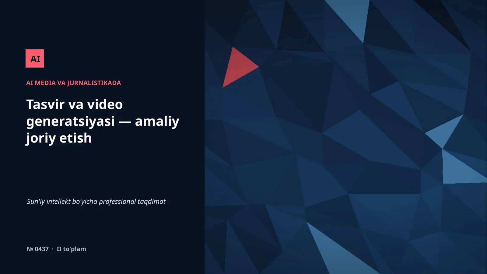 AI MEDIA VA JURNALISTIKADA